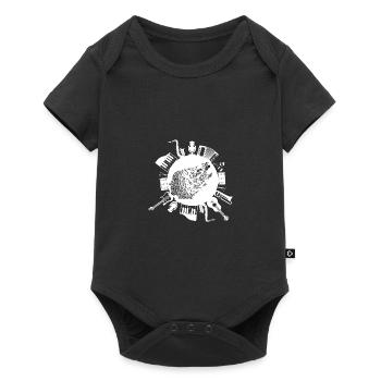 Musik - Baby Premium Kurzarmbody - Schwarz - Vorne