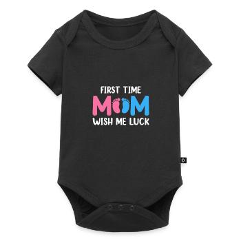 First Time Mom Wish Me Luck First Mothers Day - Baby Premium short-sleeve bodysuit - black - Front