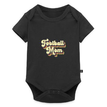 Football Maman Mama Vintage Femmes Fête des Mères - Body à manches courtes Premium Bébé - noir - Devant