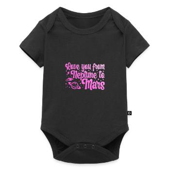 Love You From Neptune To Mars Engagement Wedding - Baby Premium short-sleeve bodysuit - black - Front