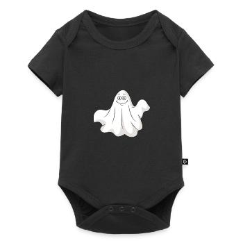 Fantôme d’Halloween Fantôme - Body à manches courtes Premium Bébé - noir - Devant