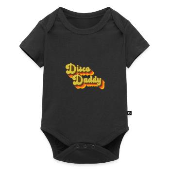 Disco Daddy Retro 60's 70s Party Costume Dad - Baby Premium short-sleeve bodysuit - black - Front