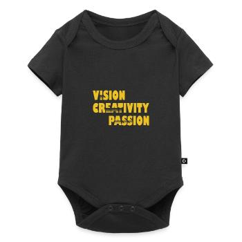 Vision Creativity Passion Adult Joke - Baby Premium Kurzarmbody - Schwarz - Vorne