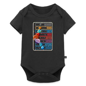 Solar system planets astronomer science - Baby Premium short-sleeve bodysuit - black - Front
