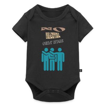 Pas de câlins pour la Saint-Valentin - Body à manches courtes Premium Bébé - noir - Devant