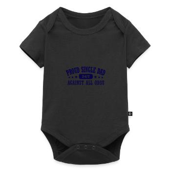 Proud Single Dad Full Time Single Papa - Baby Premium short-sleeve bodysuit - black - Front