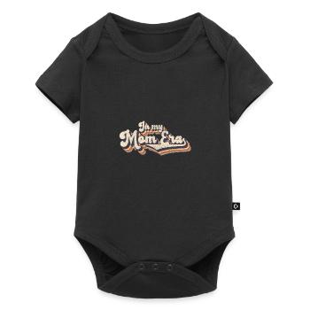 Retro In My Mom Era - Baby Premium Kurzarmbody - Schwarz - Vorne