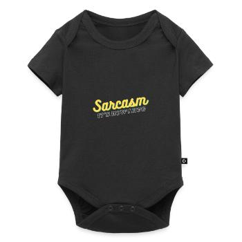 Sarcasm It's How I Hug - Baby Premium Kurzarmbody - Schwarz - Vorne