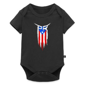 Drapeau PR - Porto Rico Drapeau - Boricua - Body à manches courtes Premium Bébé - noir - Devant