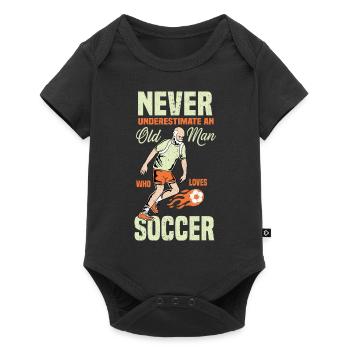 Football Footballers Football players Men's football - Baby Premium short-sleeve bodysuit - black - Front