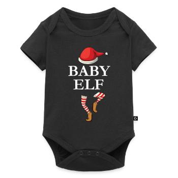 Weihnachten - Baby Elf Familie - Baby Premium Kurzarmbody - Schwarz - Vorne