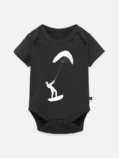 Kitesurfing - Baby Premium Kurzarmbody - Schwarz