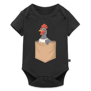 Auerhahn - Baby Premium Kurzarmbody - Schwarz - Vorne