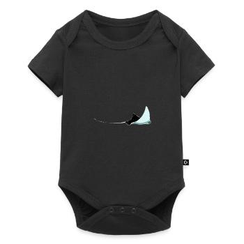 Raie plongée cadeau - Body à manches courtes Premium Bébé - noir - Devant