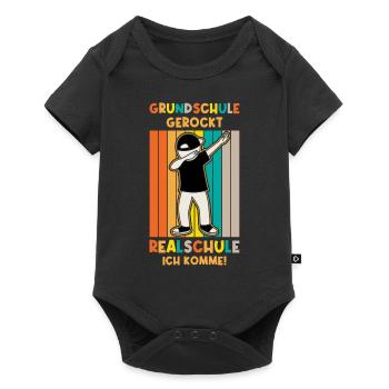 Grundschulabschluss Realschule Einschulung 5Klasse - Baby Premium Kurzarmbody - Schwarz - Vorne