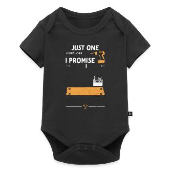 Just One More Car I Promise - Baby Premium Kurzarmbody - Schwarz - Vorne