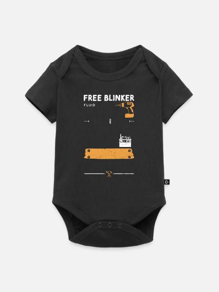 Free Blinker Fluid - Handyman - Baby Premium Kurzarmbody - Schwarz