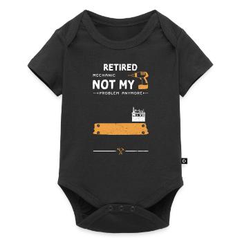 Retired Mechanic Not My Problem... - Baby Premium short-sleeve bodysuit - black - Front