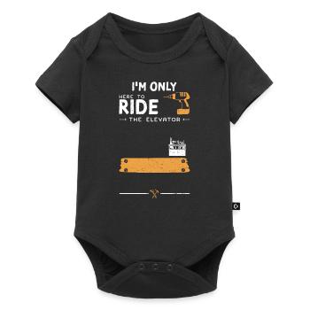 Je ne suis là que pour prendre l’ascenseur - Body à manches courtes Premium Bébé - noir - Devant
