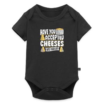 Parmesan Gouda Included Cheese In Her Life - Baby Premium short-sleeve bodysuit - black - Front