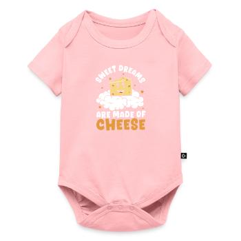 Sweet dreams are made of cheese - Baby Premium short-sleeve bodysuit - rose - Front