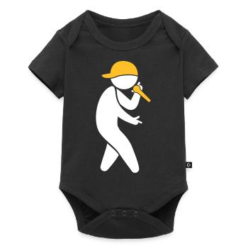 Hiphop Rapper - Baby Premium short-sleeve bodysuit - black - Front