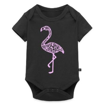 My Favorite Flamingo - Baby Premium short-sleeve bodysuit - black - Front