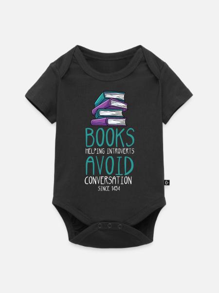 Lesen - Baby Premium Kurzarmbody - Schwarz