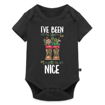 Joyeux Noël Noël Noël - Body à manches courtes Premium Bébé - noir - Devant