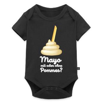Mayo mit Pommes? Mayonnaise Love - Baby Premium Kurzarmbody - Schwarz - Vorne