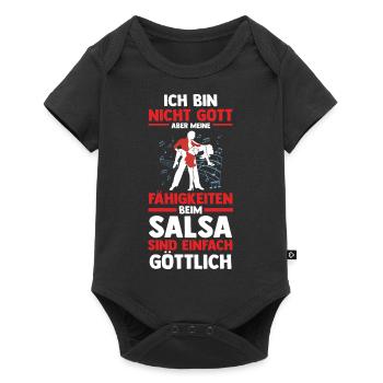 Danseuse de Salsa - Body à manches courtes Premium Bébé - noir - Devant