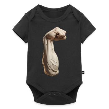 Strong arm - Baby Premium short-sleeve bodysuit - black - Front