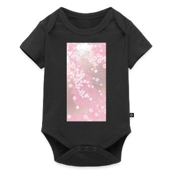 Blüten der Eleganz Blossoms of Elegance - Baby Premium short-sleeve bodysuit - black - Front