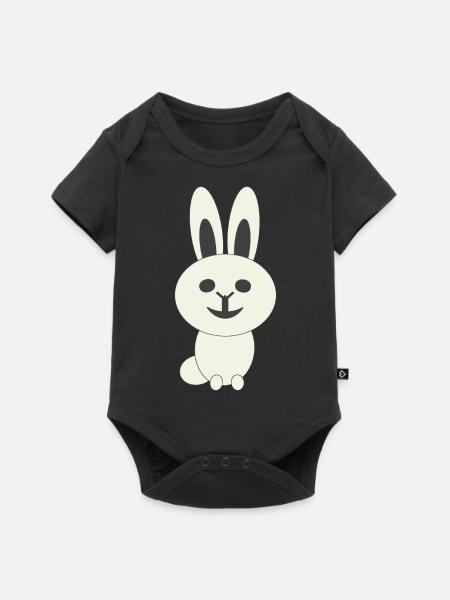 Fabelwesen -Tier - Baby Premium Kurzarmbody - Schwarz