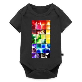 water colour - Baby Premium short-sleeve bodysuit - black - Front