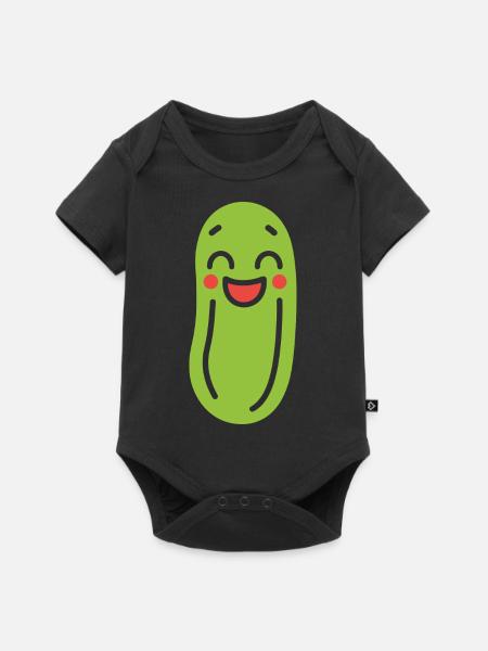 Gurke - Baby Premium Kurzarmbody - Schwarz