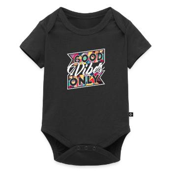 Good Vibes Only (Bannière) - Body à manches courtes Premium Bébé - noir - Devant