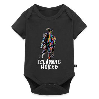 Cool Icelandic Horses Stallion Horse Fan Saying - Baby Premium short-sleeve bodysuit - black - Front