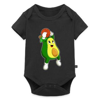 Avocado Basketball Player Basketball - Baby Premium short-sleeve bodysuit - black - Front
