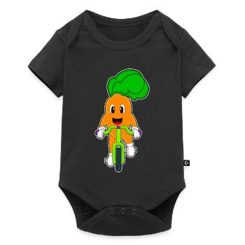 Vélo carotte - Body à manches courtes Premium Bébé - noir - Devant
