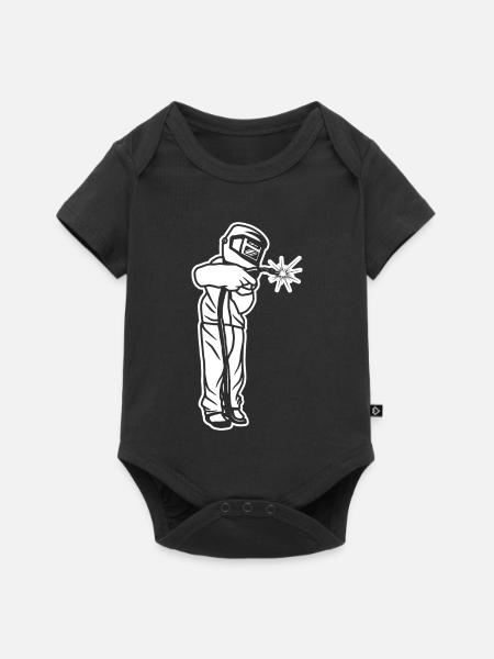 Schweißer Kind - Baby Premium Kurzarmbody - Schwarz