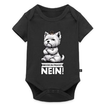 Avant que vous ne demandiez, pas de Westie Westland Terrier - Body à manches courtes Premium Bébé - noir - Devant