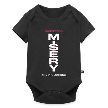 Manifesting Misery Typography - Baby Premium short-sleeve bodysuit - black - Front