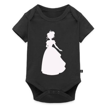 Princess in ball gown - Baby Premium short-sleeve bodysuit - black - Front