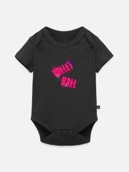 Volley Ball - Baby Premium Kurzarmbody - Schwarz