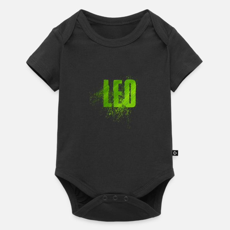 Leo - Body à manches courtes Premium Bébé - noir