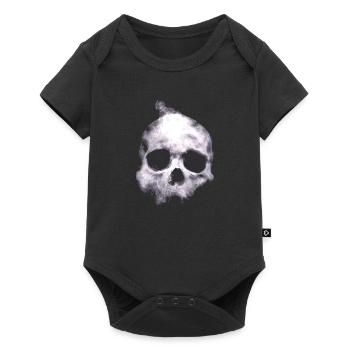 skull - Baby Premium short-sleeve bodysuit - black - Front