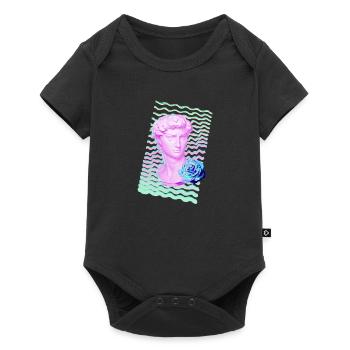 Vaporwave Head - Baby Premium short-sleeve bodysuit - black - Front