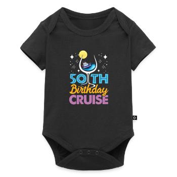 Croisière 50e anniversaire - Body à manches courtes Premium Bébé - noir - Devant