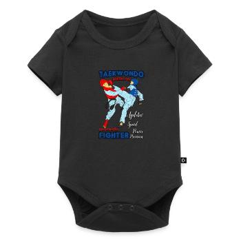 Art martial de taekwondo - Body à manches courtes Premium Bébé - noir - Devant